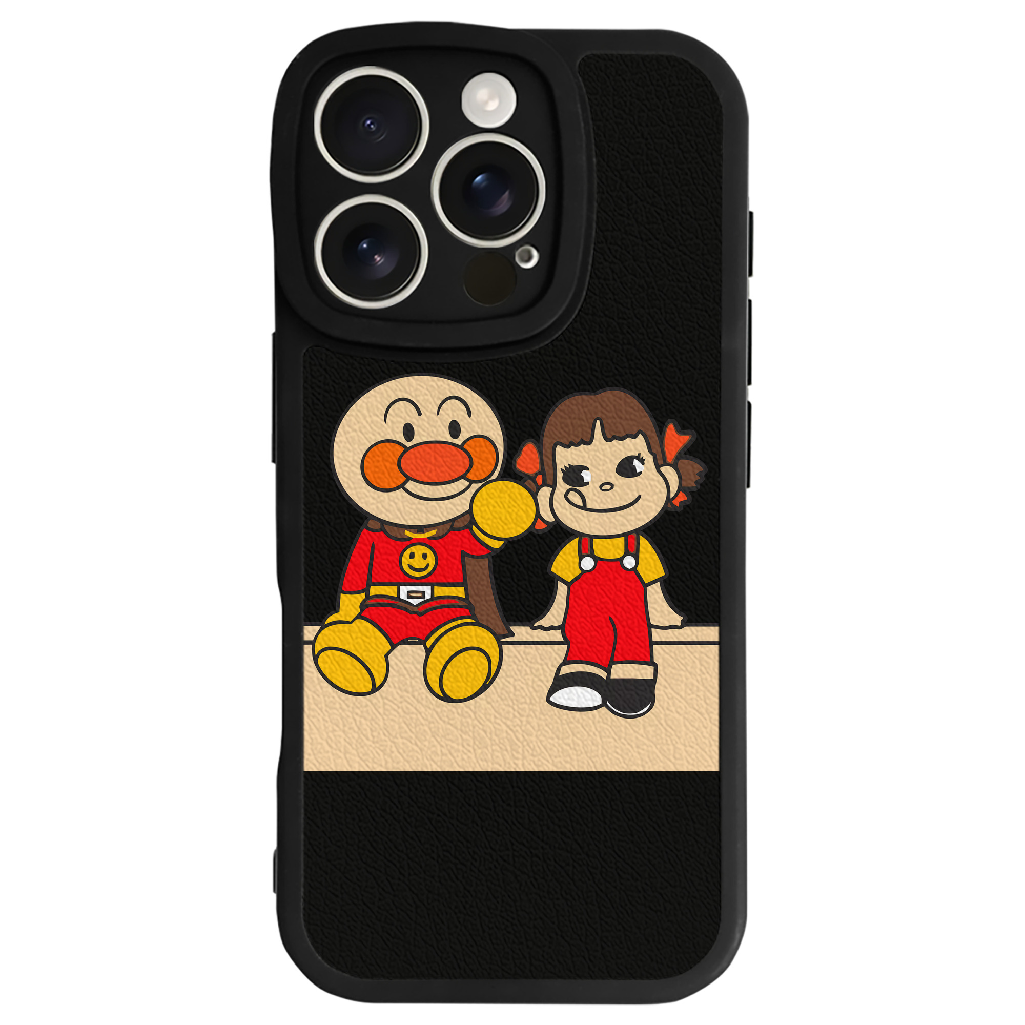 （画像用） アンパンマン Anpanman 【iPhone 16シリーズ対応】シリコンスマホケース（レザー調） 材質：シリコン